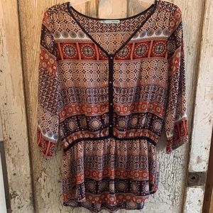 Maurice’s Aztec pattern top